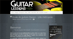 Desktop Screenshot of cours-guitare-lille.fr