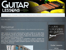 Tablet Screenshot of cours-guitare-lille.fr
